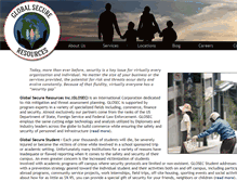 Tablet Screenshot of globalsecureresources.com